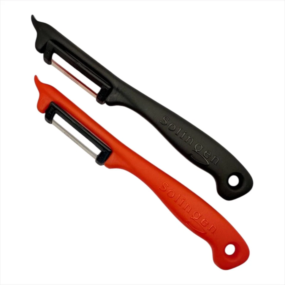 2 Set Solingen Sparschäler Gemüseschäler Kartoffelschäler Schäler Schwarz Rot - Bild 1 von 2