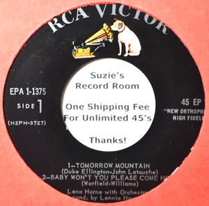 Lena Horne Stormy Weather 1375 45 EP 7" Vinyl Baby Won't You Please Come Home - Picture 1 of 3