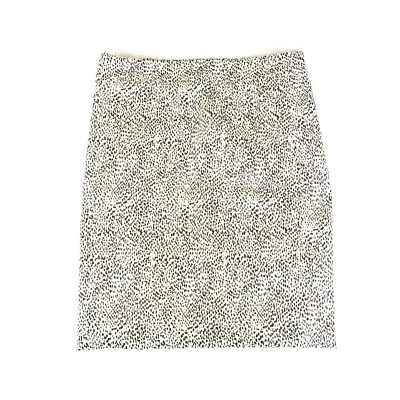 Falda Rachel Zoe Estampado Guepardo Talla 10 Mujer Crema Negro Leopardo Lápiz L  Foto 1 de 4