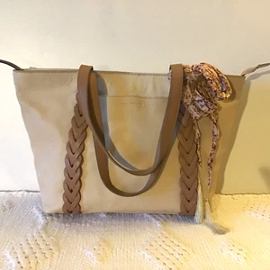 "LUCKY Brand" Tote Schultertasche beige weiches Kiesel Echtleder - Bild 1 von 11