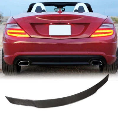 Alerón labial de carbono para Mercedes-Benz SLK SLC Clase R172 SLK200 maletero trasero Foto 1 de 4
