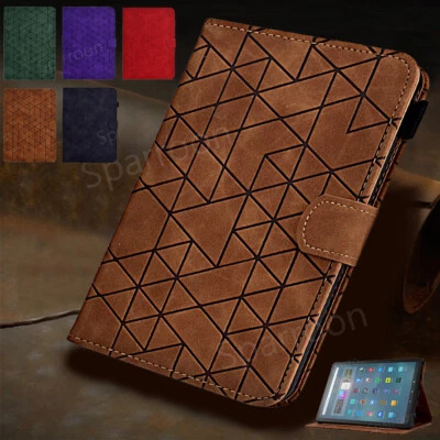 For Amazon Fire Max 11/Fire 7/HD 8 10th/HD 10 Plus 11th Smart Case Leather Cover - Image 1 of 4