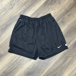 Nike Dri Fit Shorts Mens XL Black Knit 6 Inch Gym Training 658216 410 - Picture 1 of 5