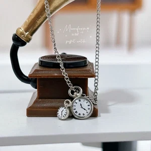 Alloy 1/12 Dollhouse Simulation Vintage Pocket Watch Children - Picture 1 of 16