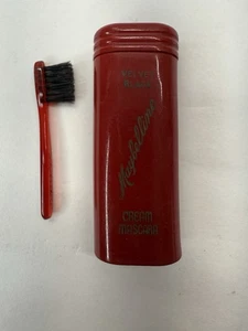 Vintage Maybelline Cream Mascara Velvet Black Red Container With Brush MCM - Picture 1 of 8