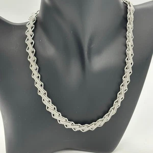 Collana girocollo tono argento Monet - Foto 1 di 6