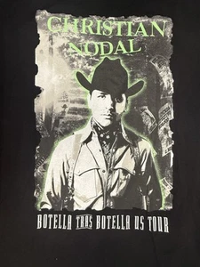 Christian Nodal Official Tour Concert  Shirt Promo Mexican Banda music Medium  - Picture 1 of 6