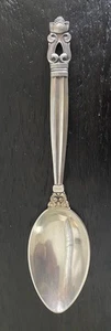 Georg Jensen Acorn Teaspoons Sterling Denmark 5.75 in No Mono Old Mark - Picture 1 of 6