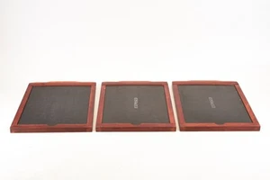 Lot of 3 Antique Mahogany Wood 8x10 Film Holders Marked PAT 4-23-07 V27 - Picture 1 of 4