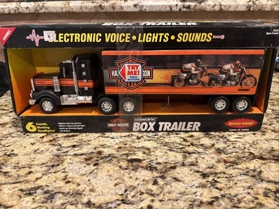 Camión de colección Buddy L Kenworth 1994 camión de caja electrónico Harley Davidson #5657 Foto 1 de 4