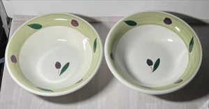 2 Maxam Cereal Serving 8" Bowl Olive Made in Italy 8.25” - Picture 1 of 12