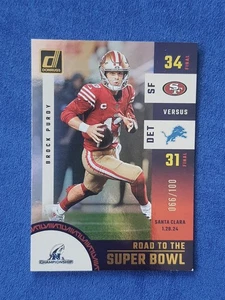 2024 Panini Donruss Road To Super Bowl Brock Purdy San Francisco 49ers Holo /100 - Bild 1 von 3