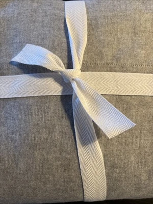 Acogedor juego de sábanas Pottery Barn de franela cepillada completo de 4 piezas, gris faltan estuches muestra Foto 1 de 4