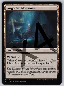 x4 Forgotten Monument U The Lost Caverns of Ixalan 272 NM Land — Cave Normal - Picture 1 of 2