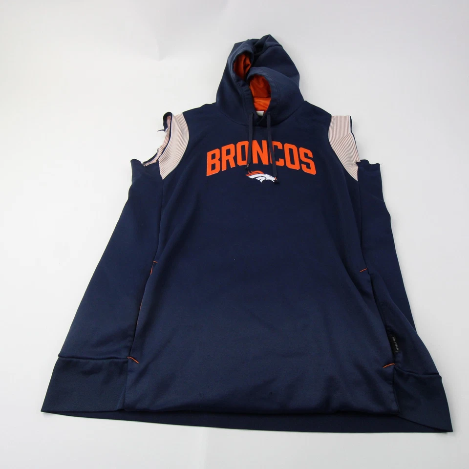 Denver Broncos Nike NFL On Field Sudadera Therma-Fit Para Hombre Azul Marino Usada Foto 1 de 1