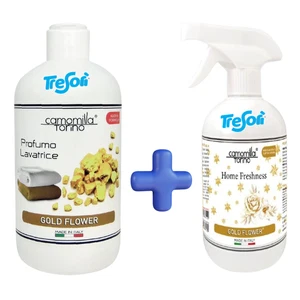 PROFUMO LAVATRICE e PROFUMATORE AMBIENTI TESSUTI BUCATO GOLD FLOWER 500ml - Foto 1 di 1
