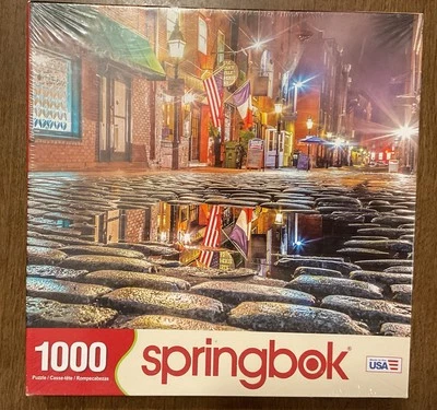 Springbok Wharf Street 1000 Piece Jigsaw Puzzle 24" x 30" New - Image 1 of 4
