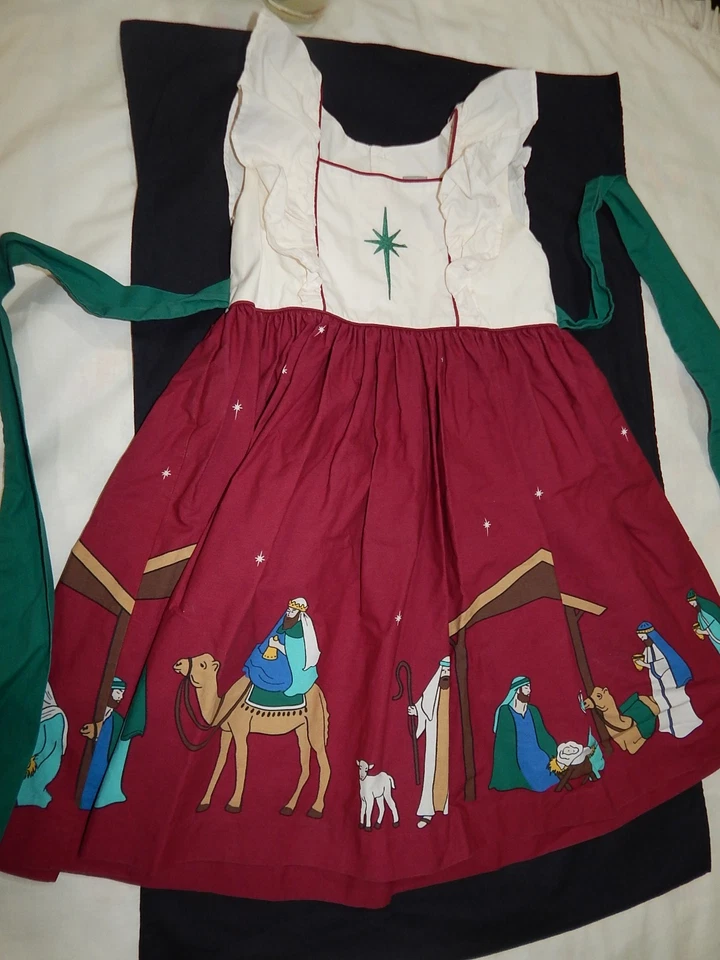 Vestido Boutique Eleanor Rose Niñas 5/6 Navidad Desfile Pesebre ADORABLE DIFÍCIL DE ENCONTRAR Foto 1 de 4