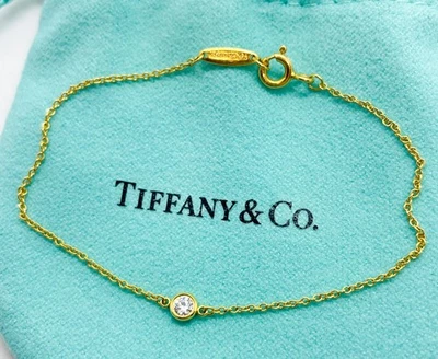 Brazalete Tiffany & Co. Elsa Peretti Diamante Por Yarda Oro Amarillo 18k 6.25" Foto 1 de 4