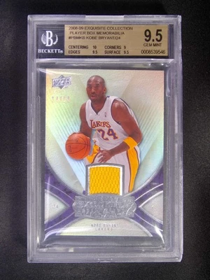 2008-09 Exquisite Collection Kobe Bryant Player Box Memorabilia Patch/24 BGS 9.5 - Image 1 of 2