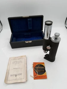 Microscopio vintage Bausch & Lomb Shop en estuche/gato. No. 31-29-33 - Imagen 1 de 12
