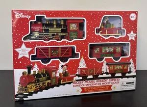 Disney Mickey Mouse Holiday Express 12-Piece Ready To Play Train Set 9FT Track - Picture 1 of 15