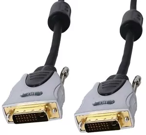 NEW 10M OXYGEN FREE COPPER DVI-D MALE TO MALE CABLE, GOLD PLATED PLUGS/CONTACTS - Picture 1 of 1
