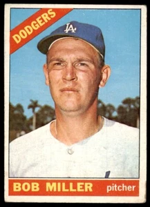 1966 Topps Baseball Card Bob Miller K Los Angeles Dodgers #208 - Picture 1 of 2