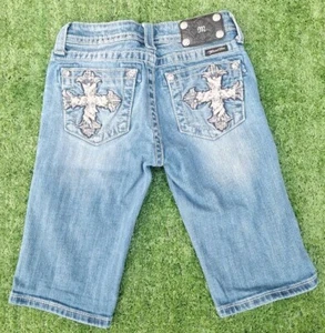 Bermudas Miss Me para niñas jóvenes JK544M talla 14 - Imagen 1 de 12