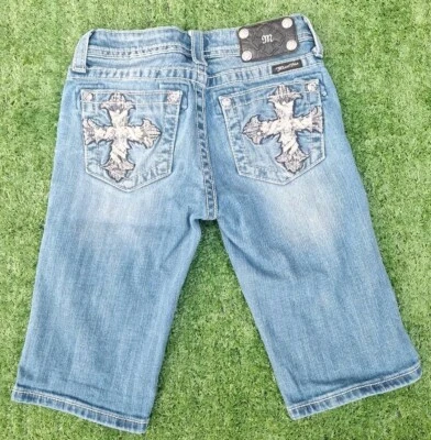 Girl's Youth Miss Me Bermuda Shorts JK544M Size 14  - Image 1 of 4