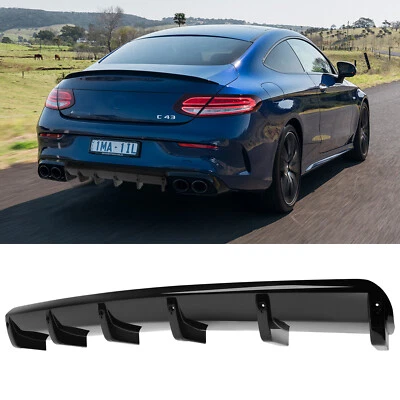  Labio difusor de parachoques trasero para Mercedes-Benz Clase C C43 C63 W205 W206 C300 AMG Foto 1 de 4