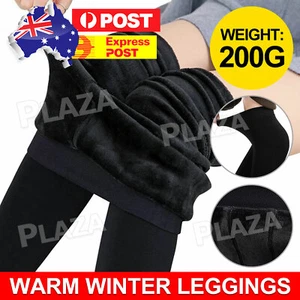 Women Winter Thermal Thick Fleece Skinny Slim Fit Leggings Stretch Trouser Pants - Picture 1 of 10