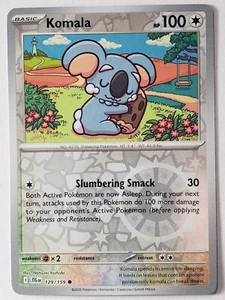 Tarjeta Pokémon REVERSE HOLO Komala 129/159 casi nueva/M - Journey Together - Imagen 1 de 2