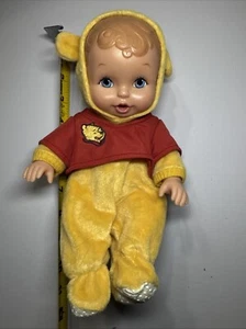 Vintage Lauer Winnie Puuh Wasserpuppe blaue Augen 9 Zoll 2000 - Bild 1 von 5