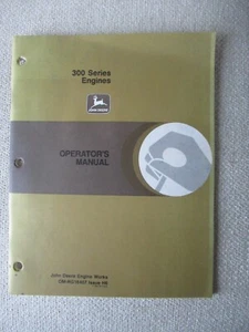 John Deere 300 series engine operator's manual - Picture 1 of 9