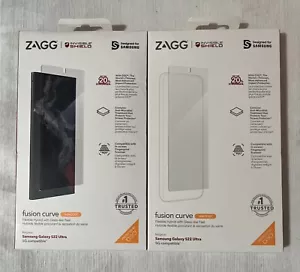 2-Pack ZAGG Fusion Curve with D30 Screen Protector for Samsung Galaxy S22 Ultra - Picture 1 of 1