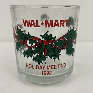 Taza de vidrio vintage 1992 Walmart fiesta de Navidad años 90 divertida - Imagen 1 de 5