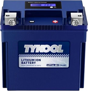 TYKOOL YTX14-BS High Performance Lithium Motorcycle Batter 8Ah - Picture 1 of 7