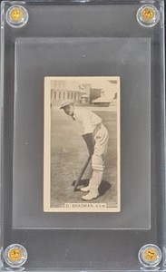 1928/1929 SIR DONALD BRADMAN *ROOKIE* CRICKET W.D. & H.O. WILLS TRADING CARD