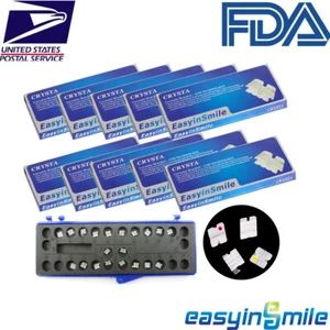 1/10PK Dental Brackets Orthodontic Ceramic Braces Clear MBT Roth 022 Hooks 3/345 - Picture 1 of 20