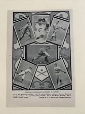 Chicago Cubs Mordecai Brown Johnny Kling Ed Reulbach 1908 Baseball 4X6 Picture