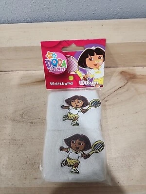Nickelodeon Jr. Dora the Explorer Wilson Tennis Wristbands 2007 New Sealed - Image 1 of 3