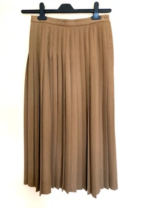 Vintage Jaeger Wool Blend Skirt size 10. Light Brown. Pleated. Midi length. - Picture 1 of 4