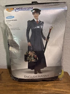 English Nanny Mary Poppins Inspired Adult Costume - Picture 1 of 10