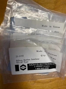 MCM silicon rubber insulator TO-3P type 21-1155 10 pcs in a bag - Picture 1 of 3