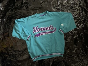 Starter Hoodie Pullover Charlotte Hornets Size M NBA 🏀🏀 Retro Vintage Hornets - Bild 1 von 10