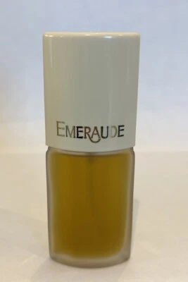EMERAUDE BY COTY PERFUME SPRAY (MUJERES) 0,8 OZ / 23,6 ml *BOTELLA ESMERILADA* RARO Foto 1 de 4