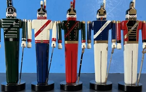 Holz Weihnachten Soldaten Figuren Patrick Jacobs 5er Set Soldaten - Bild 1 von 6