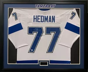 Victor Hedman signed framed custom jersey NHL Tampa Bay Lightning PSA COA - Picture 1 of 1