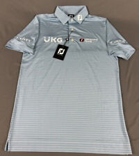 FootJoy Golf Shirt Polo Tour Issue Will Zalatoris Small Blue Striped